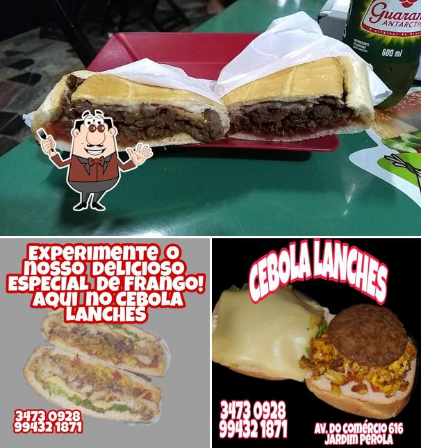 Comida em Cebola Lanches