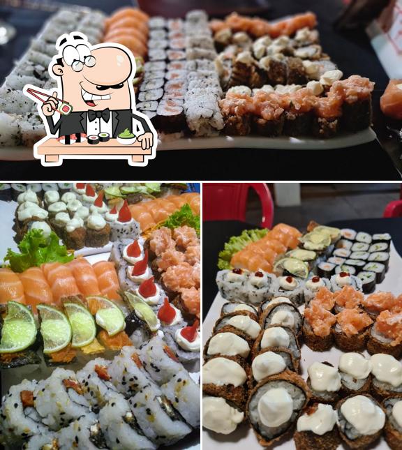 Peça diversas opções de sushi