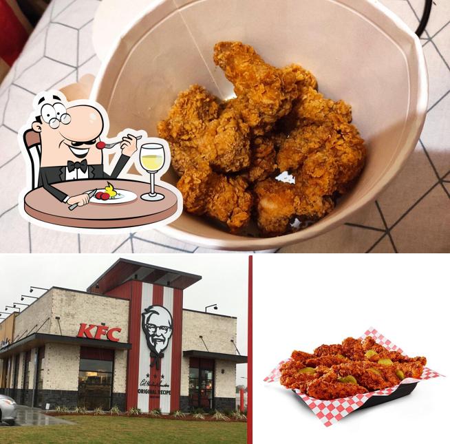 Еда и внешнее оформление в KFC
