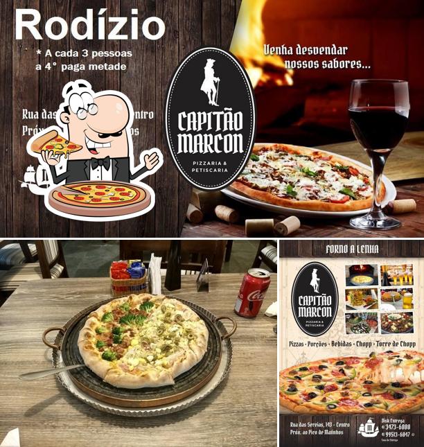 Peça pizza no Pizzaria Capitão Marcon