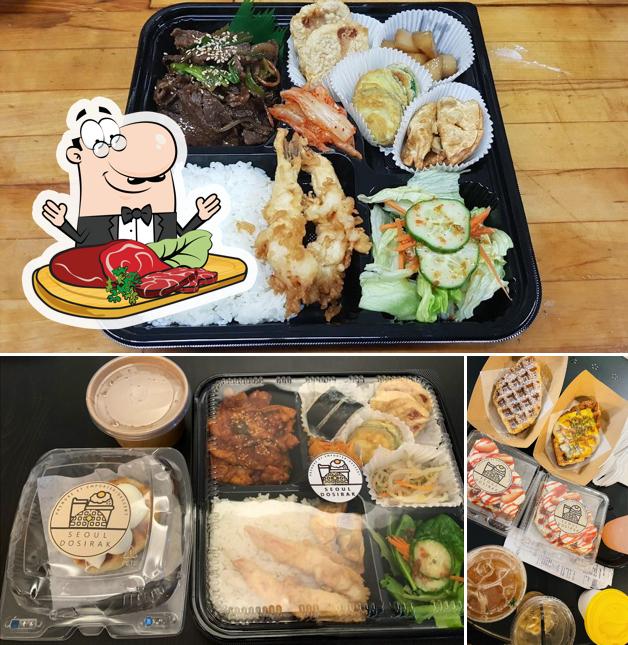 Prenez des repas à base de viande à Seoul Dosirak