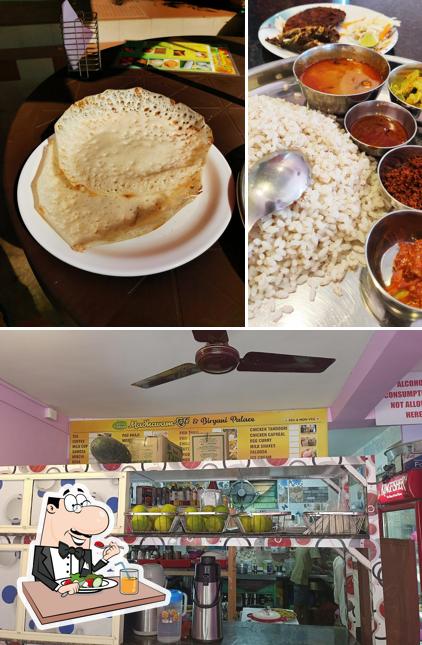 This is the picture showing food and interior at Madhavam food Palace & Kerala Kitchen