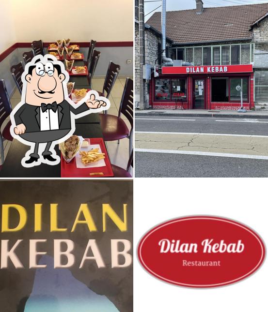 L'intérieur de Dilan Kebab Besançon