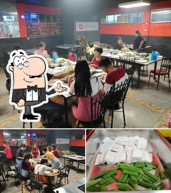 The photo of LangChang Unlimited Samgyupsal ang Shabu-shabu’s interior and food