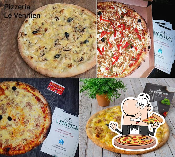 A Pizzeria le Vénitien, vous pouvez prendre des pizzas