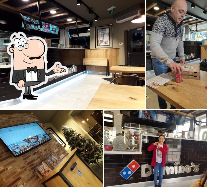 L'intérieur de Domino's Pizza Kortrijk Meensesteenweg