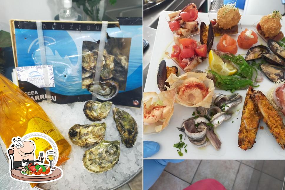 Commandez différents plats à base de fruits de mer servis par Pescheria Giobatta