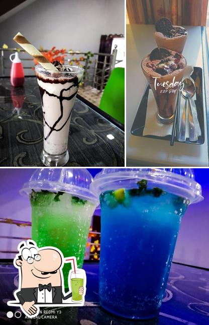 Enjoy a beverage at Military Base Cafe