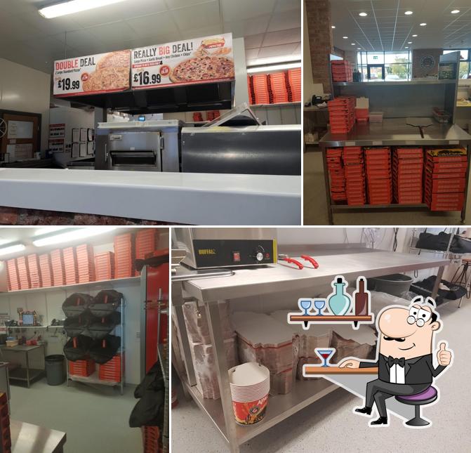 El interior de Apache Pizza Bangor