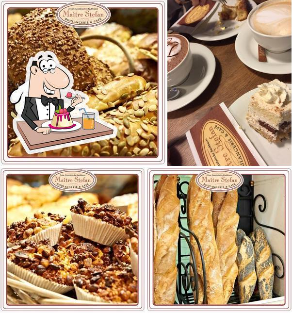 Maitre Stefan Boulangerie & Cafe offre une variété de plats sucrés