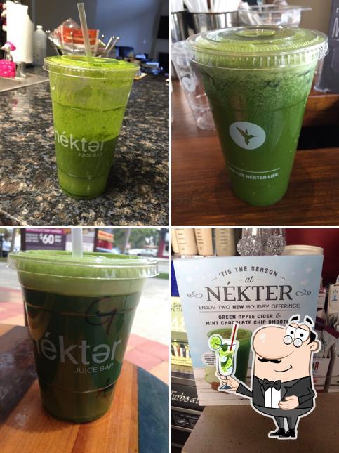 Order different beverages provided by Nekter Juice Bar