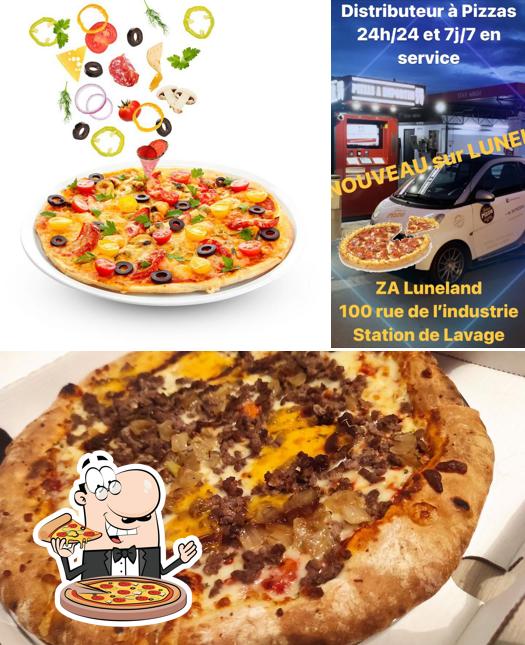 Essayez des pizzas à Distributeur à Pizzas 24h/24 et 7j/7 By Ambiance Pizza Lunel