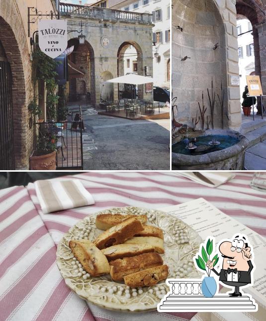 Dai un’occhiata alla foto che mostra la esterno e cibo di Talozzi bistrot della fonte