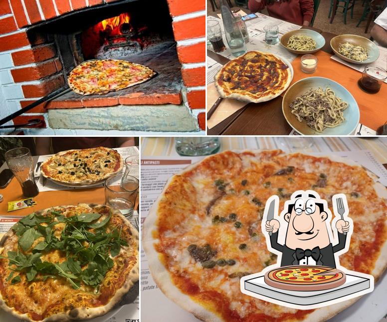 A La Zinfarosa Trattoria Braceria Pizzeria, puoi ordinare una bella pizza