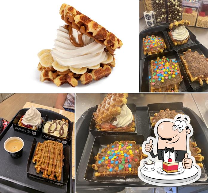 The Waffle King - Patos de Minas oferece uma escolha de pratos doces