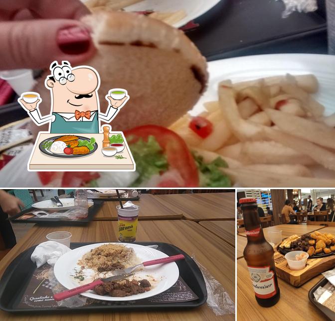 A foto da comida e cerveja no Billy The Grill