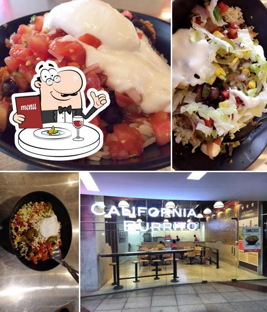 Food at California Burrito Mexican Grill @ RMZ Infinity
