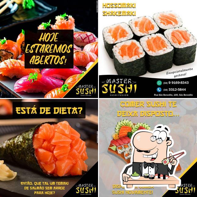 Peça diversas opções de sushi