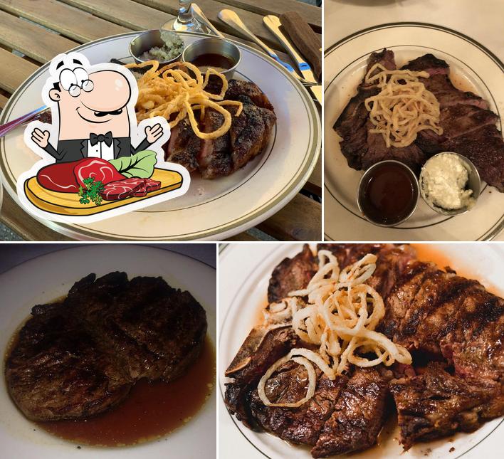Get meat dishes at Edward's Steakhouse