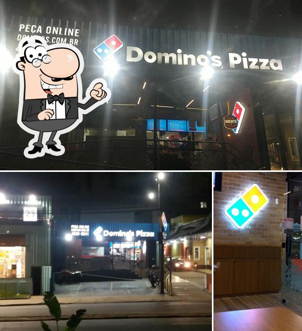 O interior do Domino's Pizza - Bragança Paulista