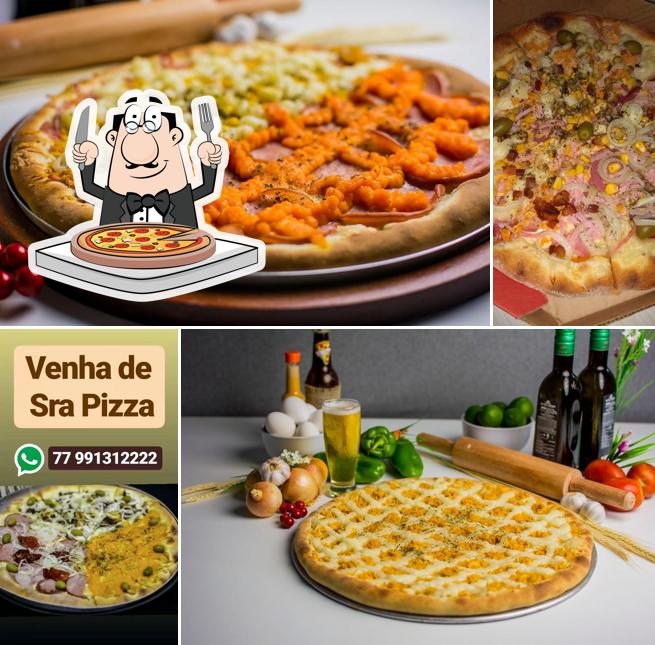 Experimente pizza no Sra Pizza Pizzaria guanambi