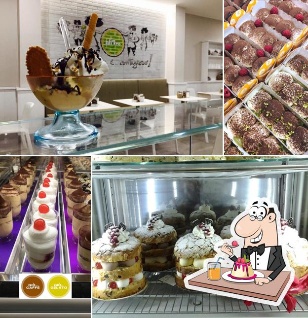 Giò Gelato & Giò Caffè offre un'ampia selezione di dessert