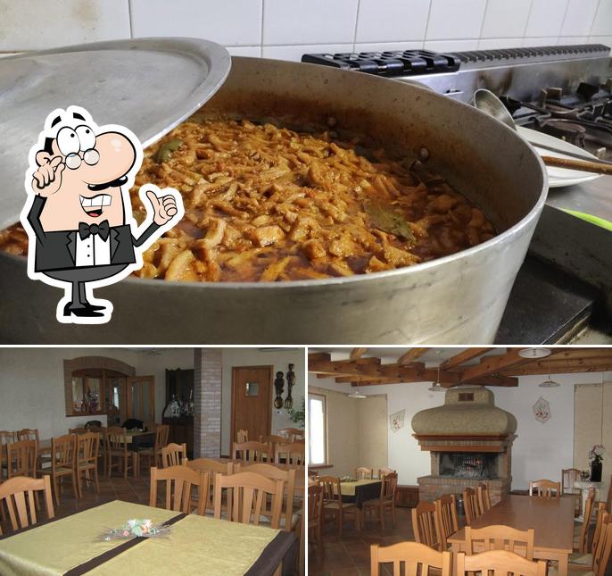 Guarda la immagine che raffigura la interni e cibo di Osteria Ai Campi