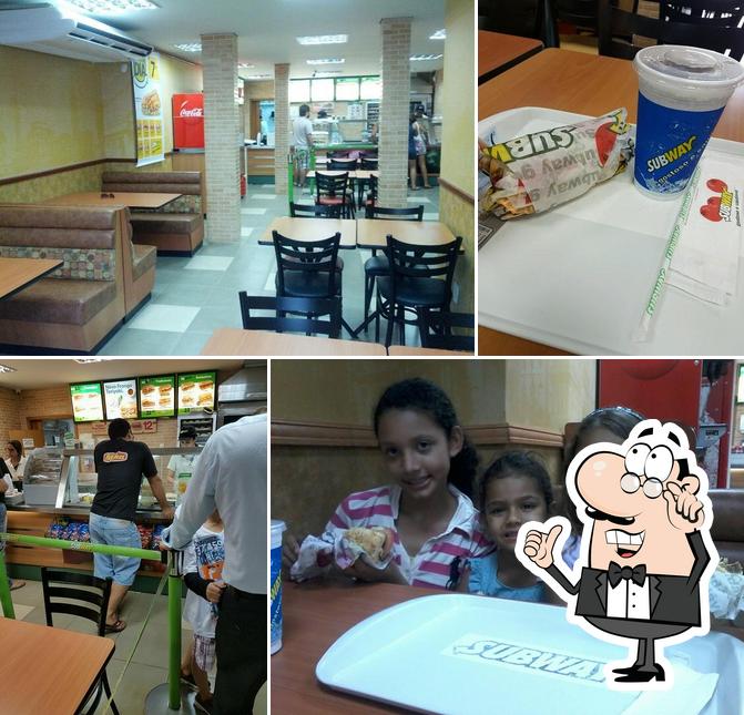 O interior do Subway