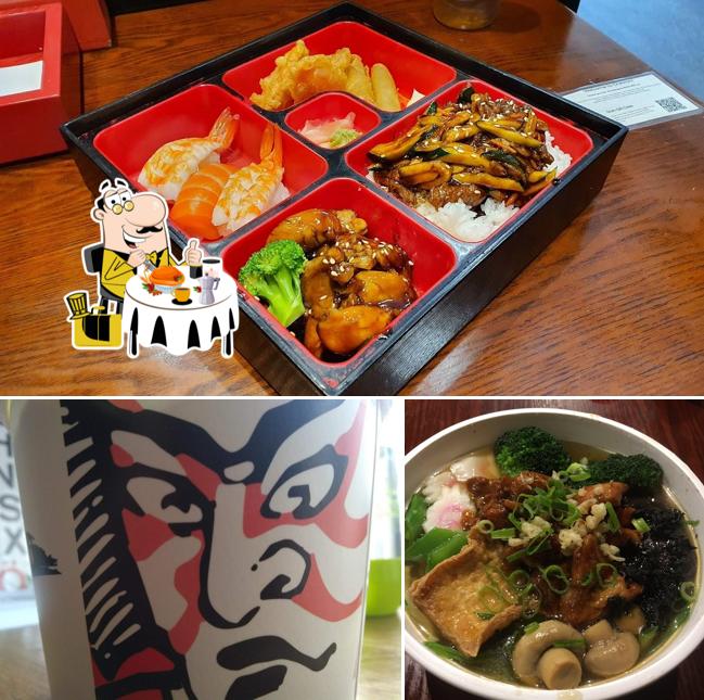 Еда и напитки - все это можно увидеть на этой фотографии из Shuji Sushi