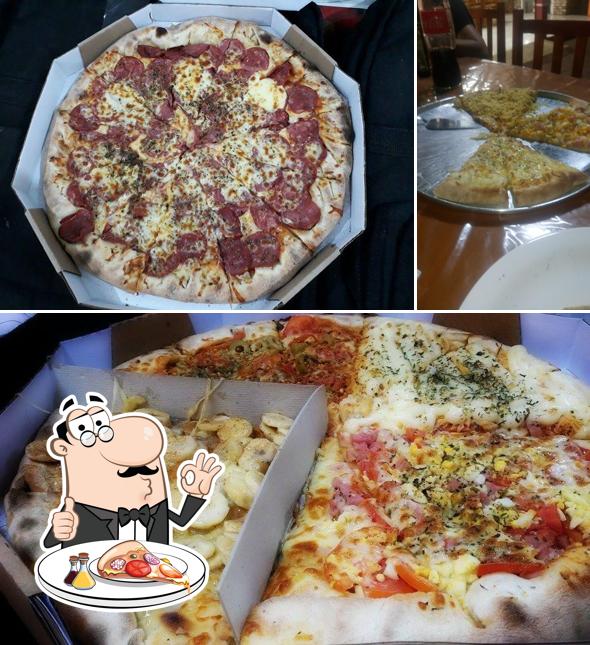 Escolha diferentes estilos de pizza