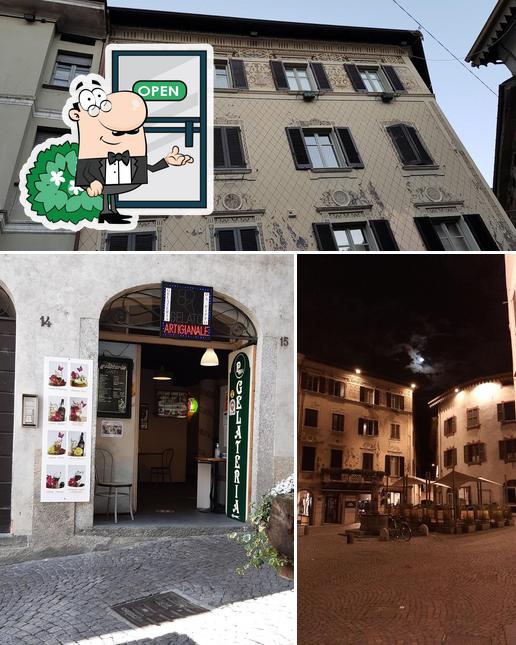 Gelateria da Pippo si caratterizza per la esterno e interni