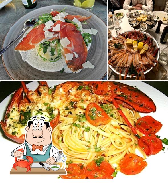 Essayez différents plats à base de fruits de mer servis par Ristorante Pizzeria San Marino