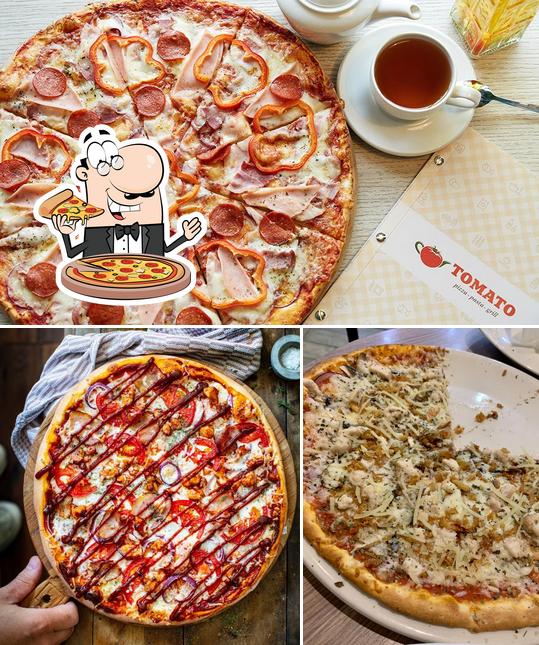 Order pizza at Tomato