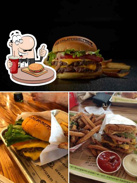 Order a burger at BurgerFi