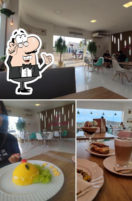 O interior do Cafeteria Framboesa