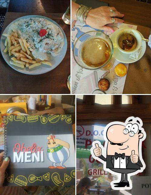 Look at the pic of Obelix Pizzeria