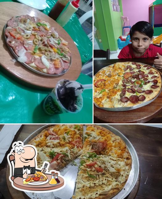 Escolha pizza no Pizza Top