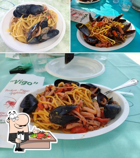 Order various seafood meals served at Pescheria e Ristorante Vigo Snc di Vigo Corrado Ed Emilio