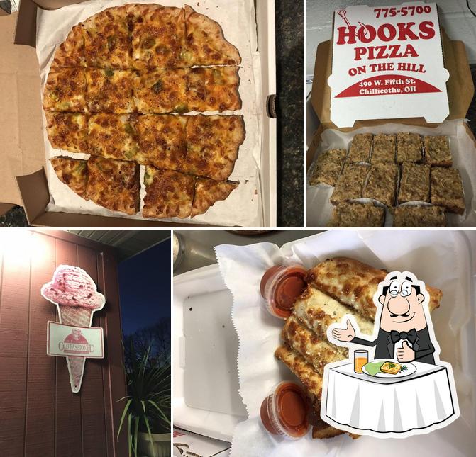 Food at Hooks Pizza On the Hill