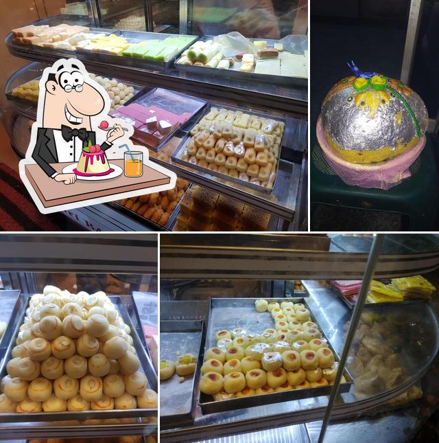 Sri Balaji Sweets serves a number of desserts