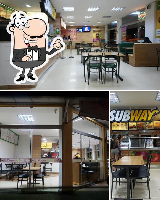 O interior do Subway