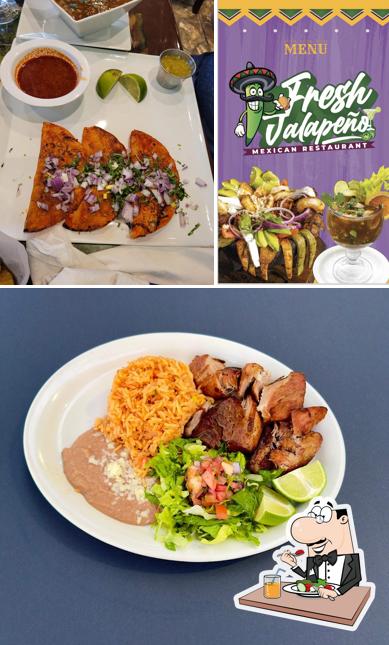 Meals at Fresh jalapeño Mexican Restaurant