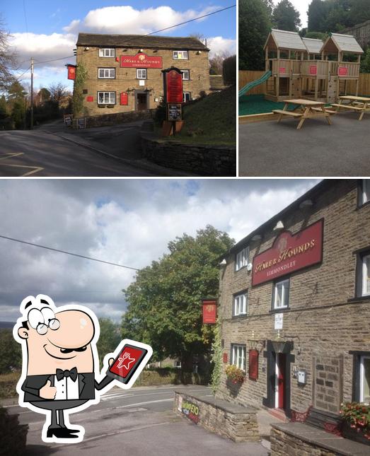 Take a look at the picture showing exterior and interior at Hare & Hounds