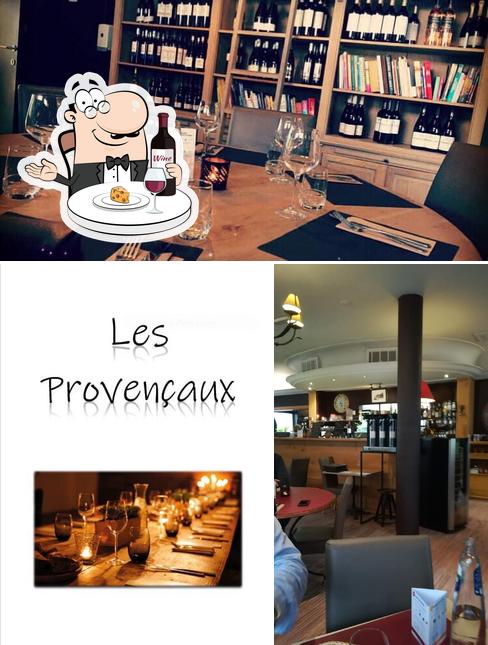 It’s nice to savour a glass of wine at Les Provençaux