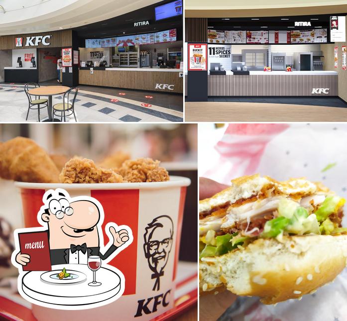 La photo de la nourriture et intérieur concernant KFC