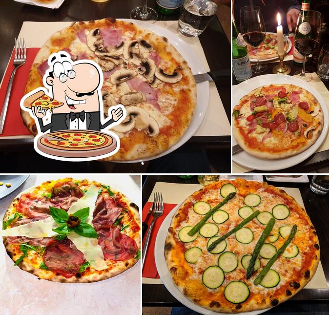 Choisissez des pizzas à Villa Duchessa Ristorante Pizzeria