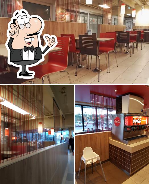 The interior of Burger King