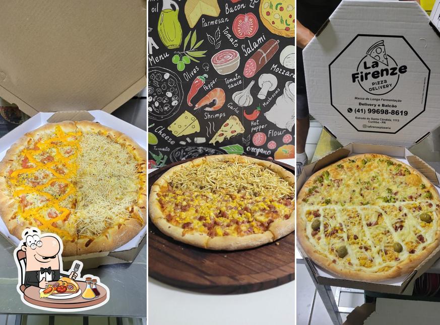 Consiga diferentes tipos de pizza