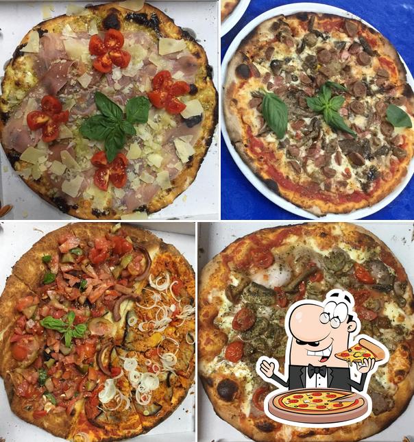 A Bar Pizzeria San Giusto, puoi ordinare una bella pizza