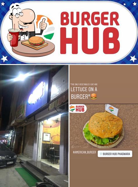 Order a burger at Burger Hub